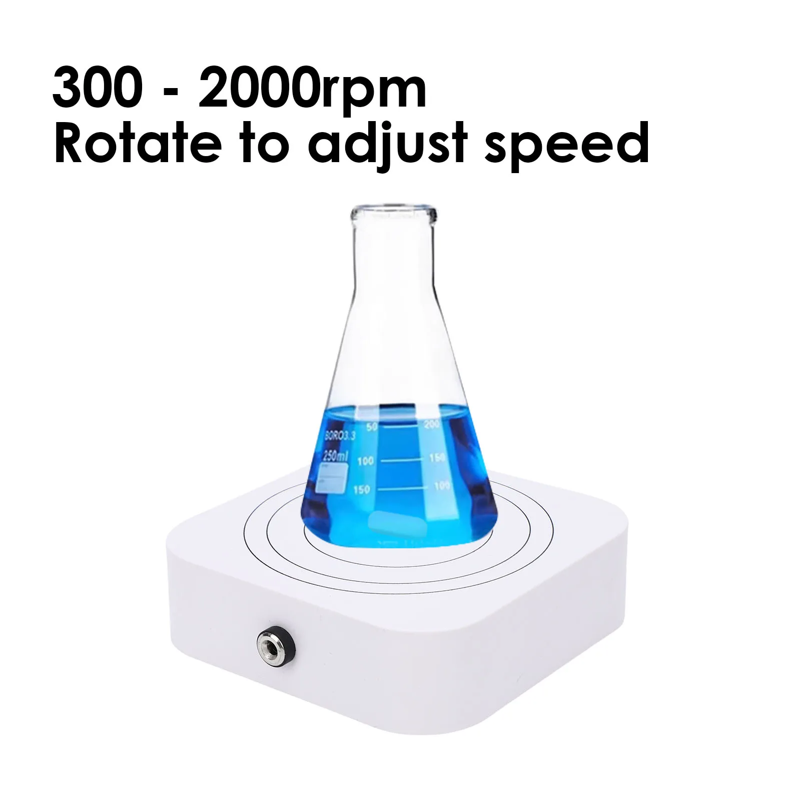 Laboratory Magnet Stirrer 300-2000rpm 1L Maximum Stirring Capacity Stir Plate with Stir Bar Egg for Homebrew Magnet Stirrer