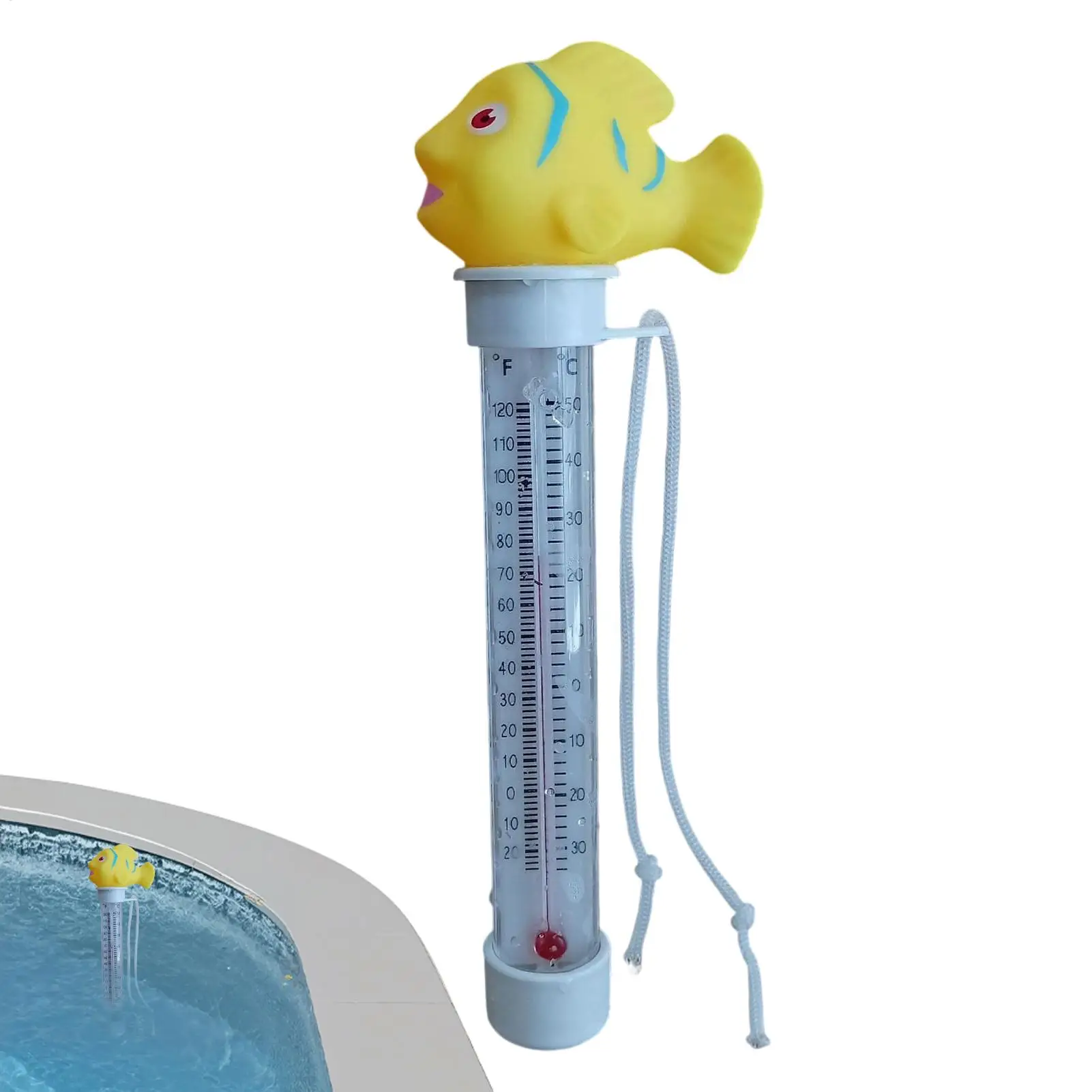 

Swimming Pool Temperature Meter Floating Floating Pool Temperature Gauge Precise Tester Cartoon Gauge For Outdoor Indoor Family
