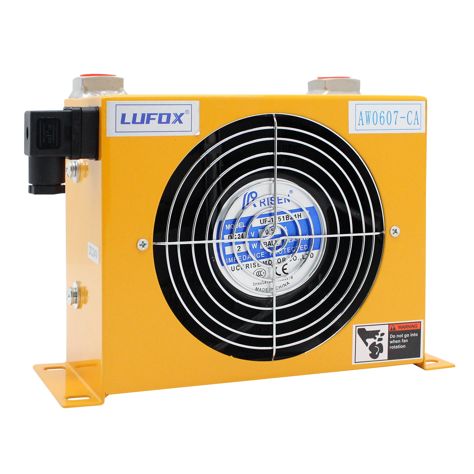 Hydraulic Oil Reduction High Temperature Oil Fan Air Cooling Radiator Sheet AW0607T-CA 20L/min CNC machine tool