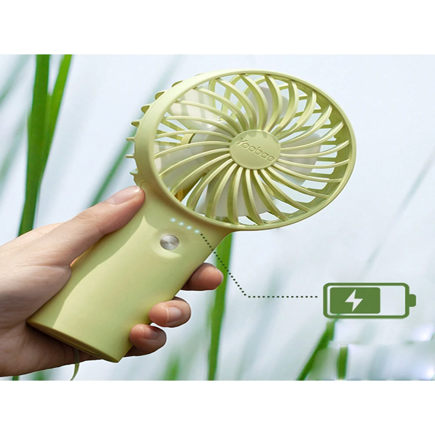 3000mAH Mini Portable Fan, Powerful Handheld Fan, Cute Design 3 Speed Personal Small Desk Fan With Base, Lightweight Makeup USB 