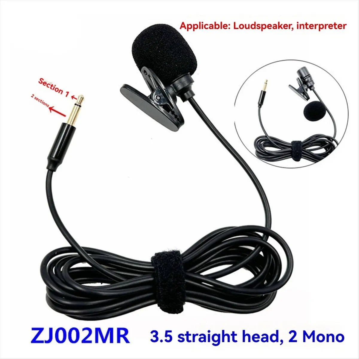 【HOT B63C】 Microphone Lavalier, Micro Audio Stéréo Filaire, Prise 3,5 mm pour Haut-Parleur et Interprète
