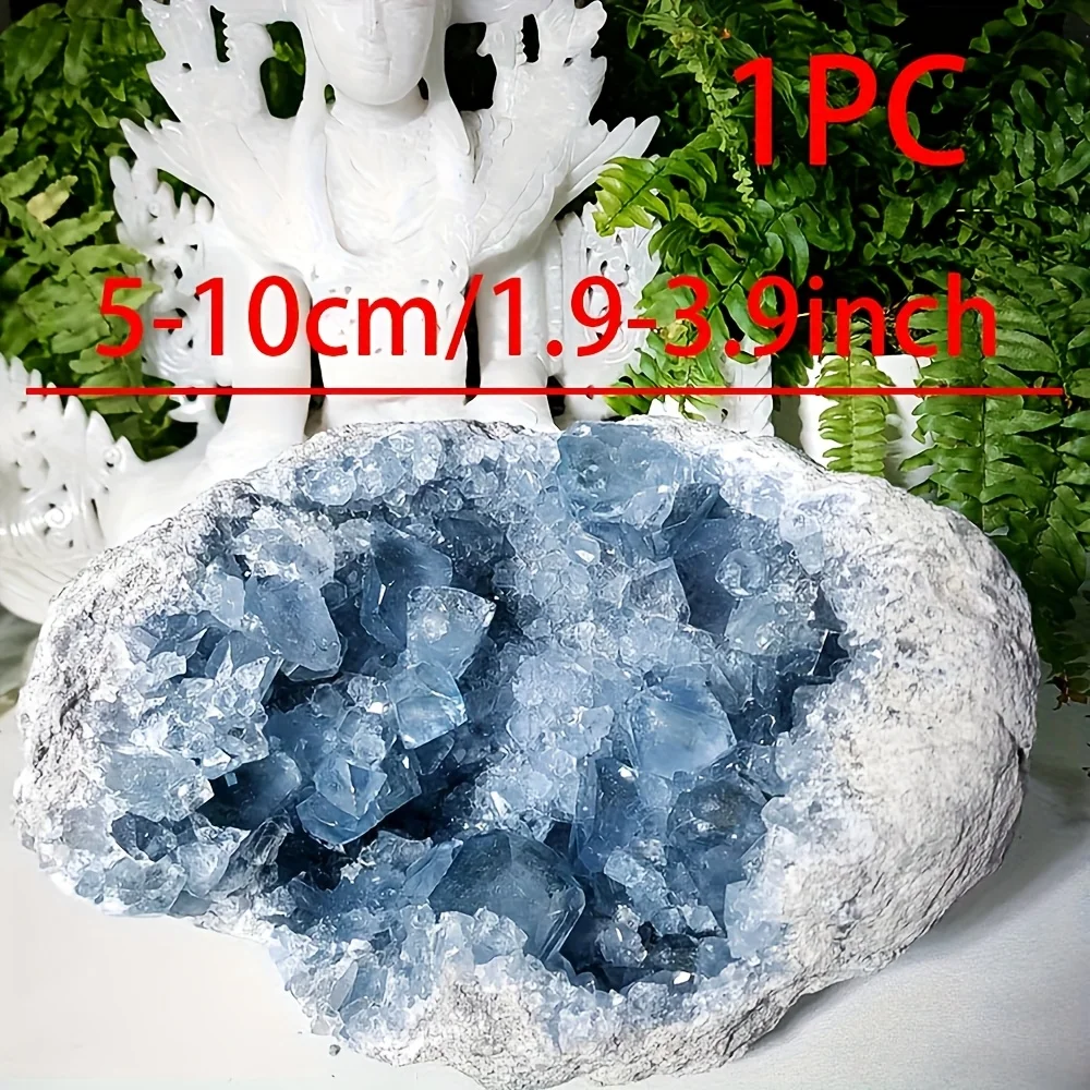 1pc Natural Lapis Lazuli Raw Stone Cluster – Bohemian-Style Crystal Specimen for Home & Office Decor, Mineral Gift Idea, DIY Dis view 2