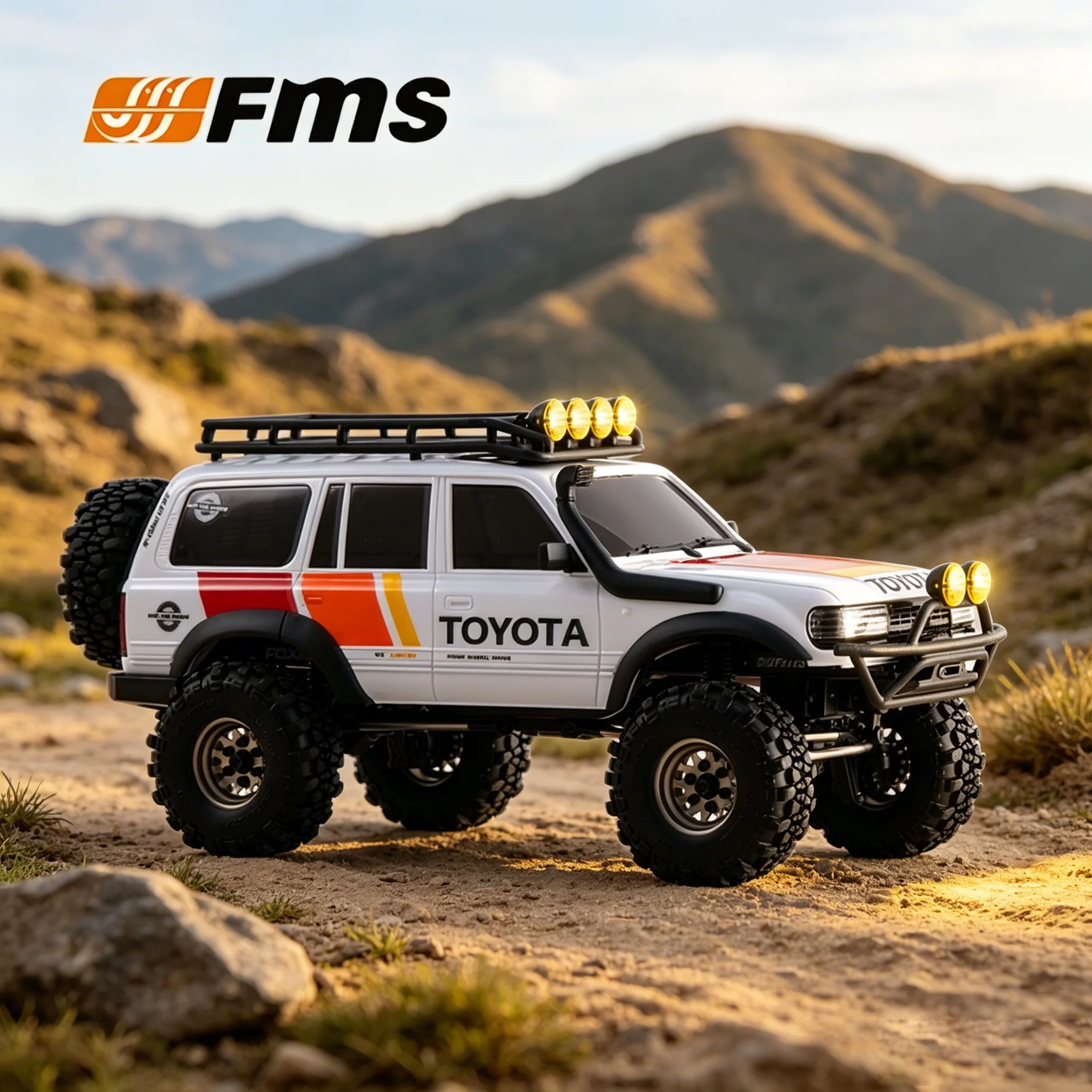 Hot FMS FCX 1/18 LC80 Land Cruiser Off-road 4WD Remote Control Climbing Vehicle RC Simulation Car Model Christmas Toy