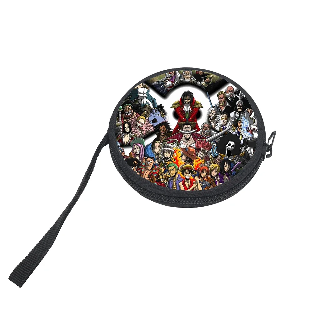 Cartera de Anime ONE PIECE Monkey D. Luffy, cartera con diseño de personaje, tarjetero multifunción portátil plegable, monedero, regalo de cumpleaños