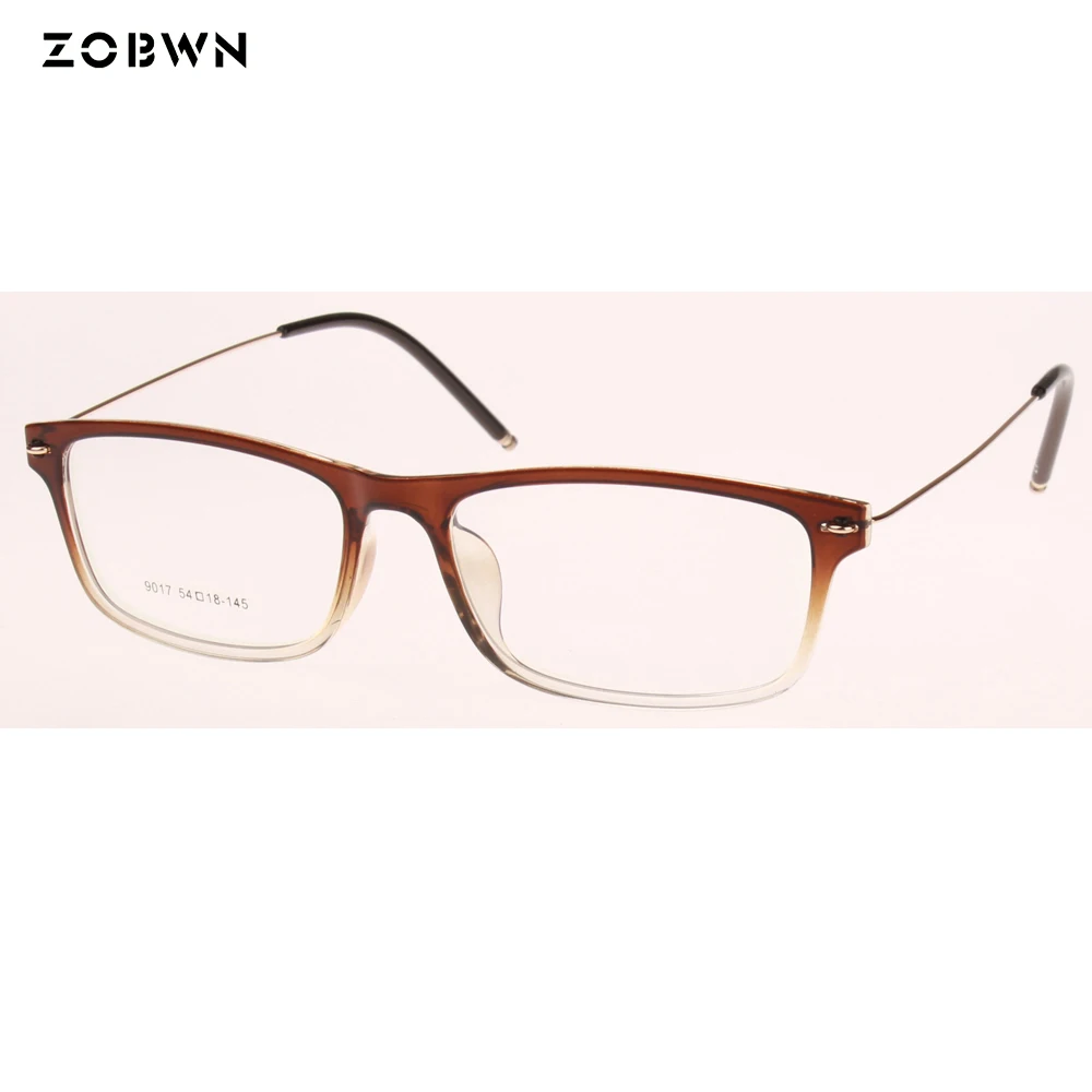 Retro glasses men Rectangle shape lentes opticos business man can put prescription lens for reading book watch TV drive trip red