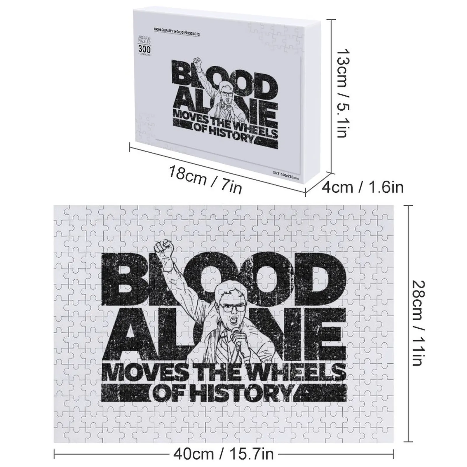 Дуайт Шрут - Кровь в одиночку перемещает колеса истории (вариант) Пазл Персонализированные подарки Пазл с животными