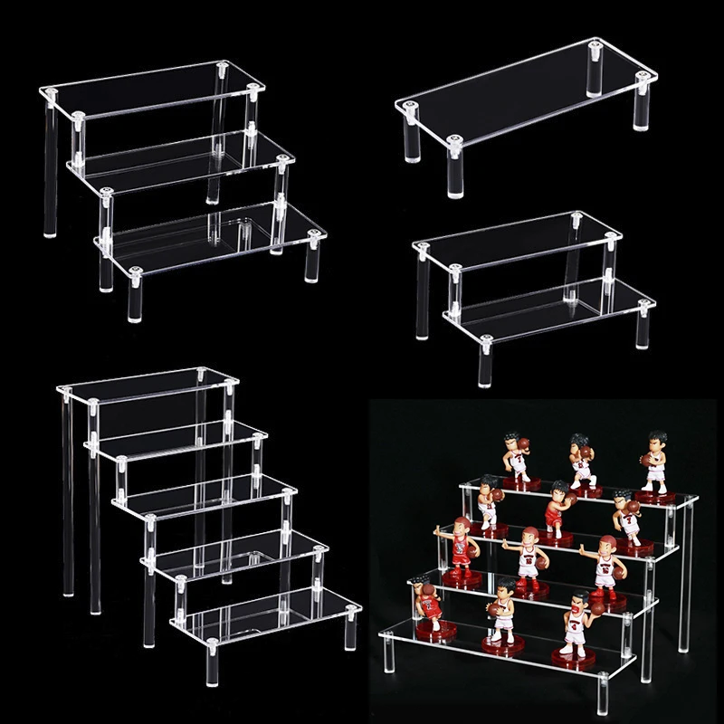 

Акриловые стойки для подставки для духов, прозрачная подставка для фигурок, кекс, десерт, организация украшения, 2-5 слоев