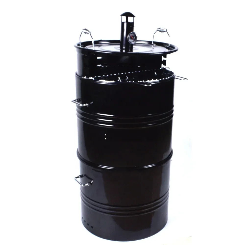 4 in 1 Multi-Functional Drum Outdoor Large Barrel Smoker Charcoal Bbq Grill