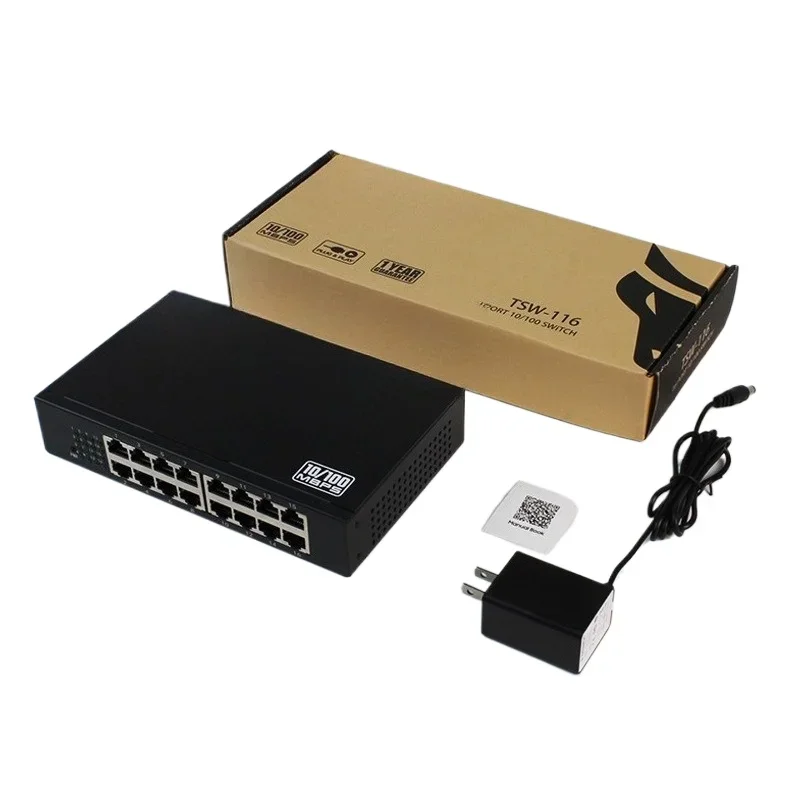 

TSW-116 100M 16-port Ethernet switch for long-distance transmission
