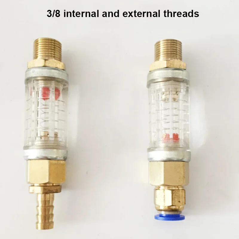 2pcs Industrial Mold Accessories Simple Flowmeters Water Transparent Water-flow Indicators