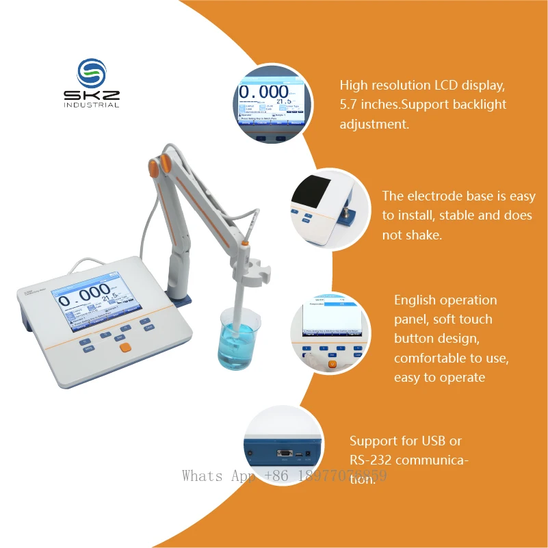 Lab EC400F Benchtop Water Quality Analyzer Cost-Effective Conductivity/TDS/Salinity/Resistivity Meter Model Water Quality Tester