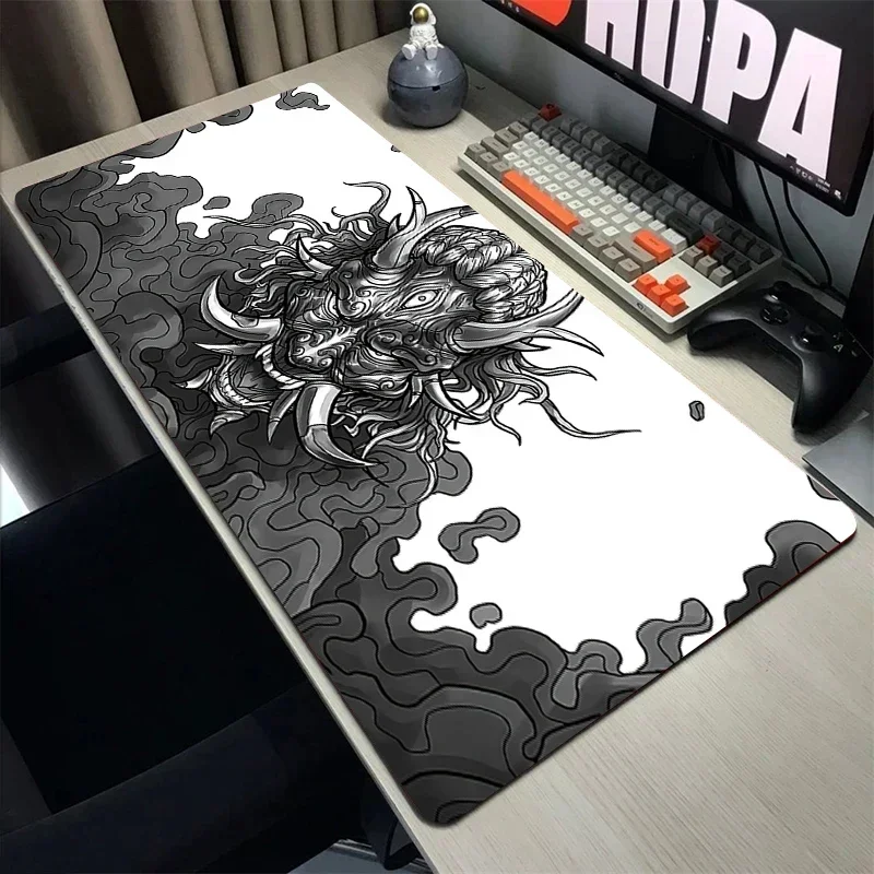 

Japan Oni Mouse Pad HD Print Deskmat Gamer Keyboard Cushion Gaming Accessories Computer Table Rubber XXL800x400 Non-Slip Mats
