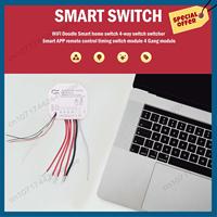 -A15I Mini DIY Wifi Smart Light Switch 4 Gang 1/2 Way Module Smart Life/Tuya App Wireless Remote Control Work With Alexa Home