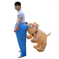 Adult Inflatable Dog Bites the Buttock Cosplay Costumes Toy Funny Christmas and Halloween Are Conspicuous Outdoor Clothing