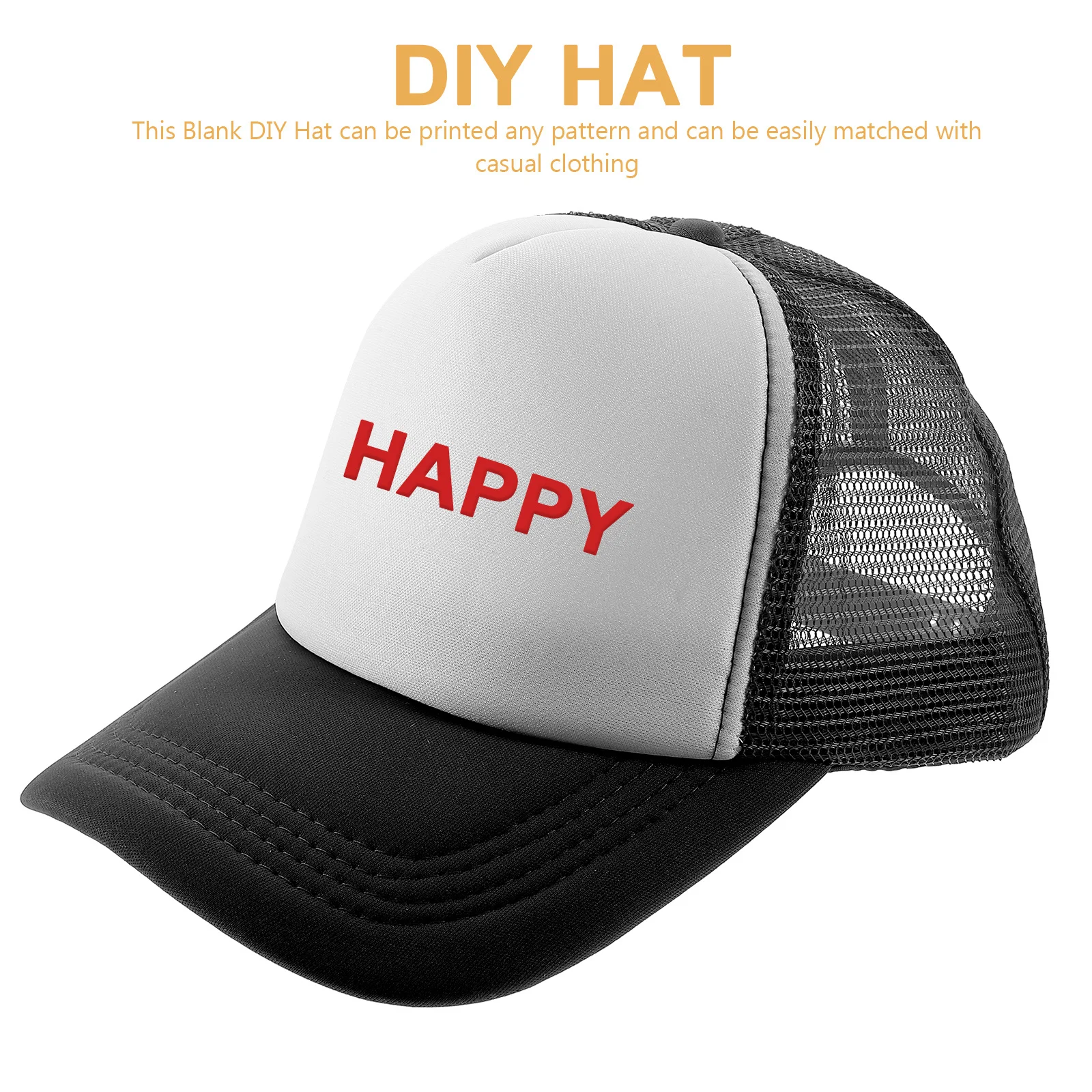 

10Pcs DIY Sublimation Baseball Caps Blank Mesh Hat Heat Transfer Printing Lightweight Comfortable Outdoor Summer Caps