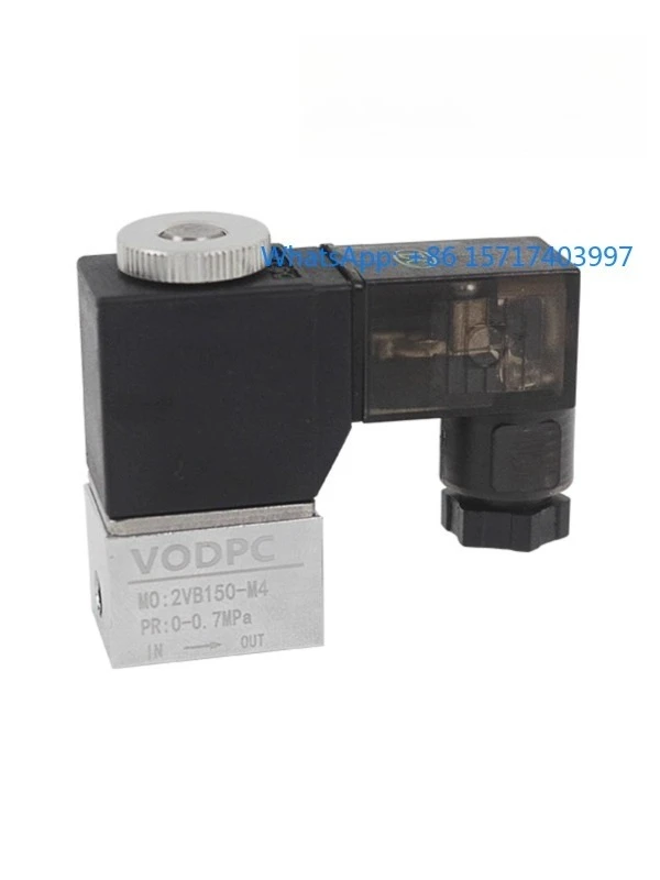 

Электромагнитный клапан промывки машины Micro 2VB, газ, вода, свет, масло, слабая кислота, щелочь, 24 В, двухходовой клапан, латунный корпус клапана