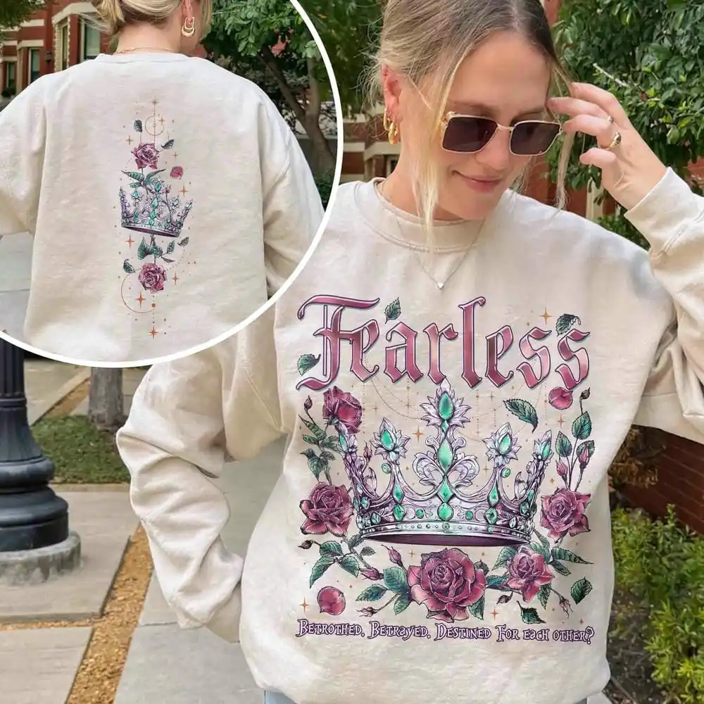 เสื้อสเวตเชิ้ตผู้หญิงลายหนังสือ สำหรับแฟนหนังสือผู้กล้าหาญ ลอเรน ของขวัญสำหรับคนรักหนังสือ ยูนิเซ็กซ์ สไตล์ Y2K เสื้อสเวตเชิ้ตลายตลก สตรีทแวร์