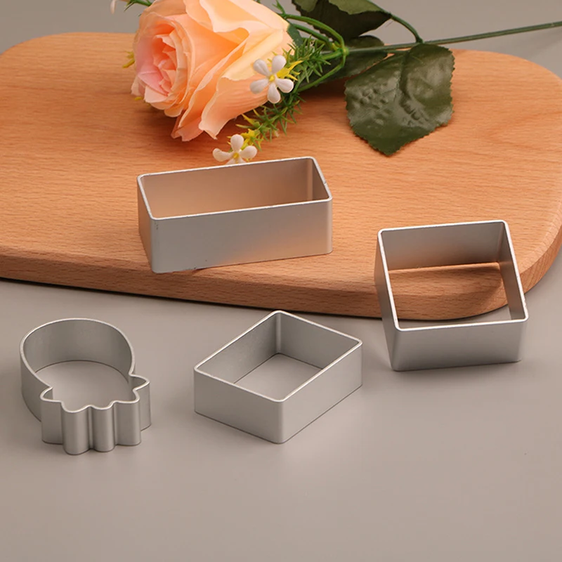 1 Piece DIY Cookie Cutter Mold Heart-shaped Oval Square Baking Pastry Accessories Baking Tools Party Supplies
