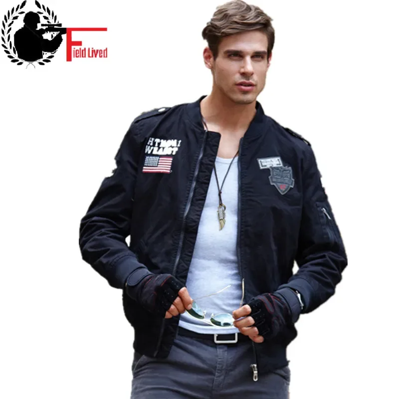 Jaqueta Masculino Military Style Tactical Jacket Stand Collar Coat Male Army Chaqueta Hombre Autumn Motorcycle Jacket Pilot 2024