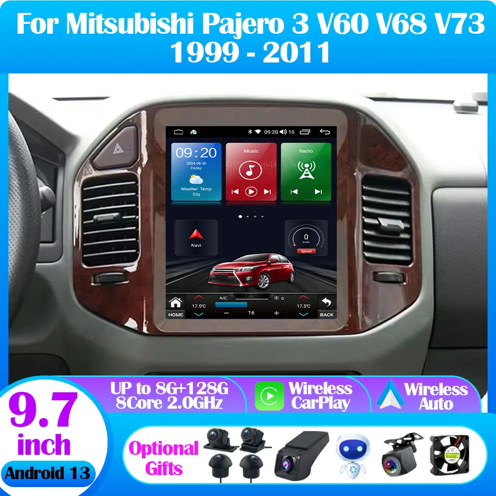 For Mitsubishi Pajero 3 V60 V68 V73 1999-2011 9.7