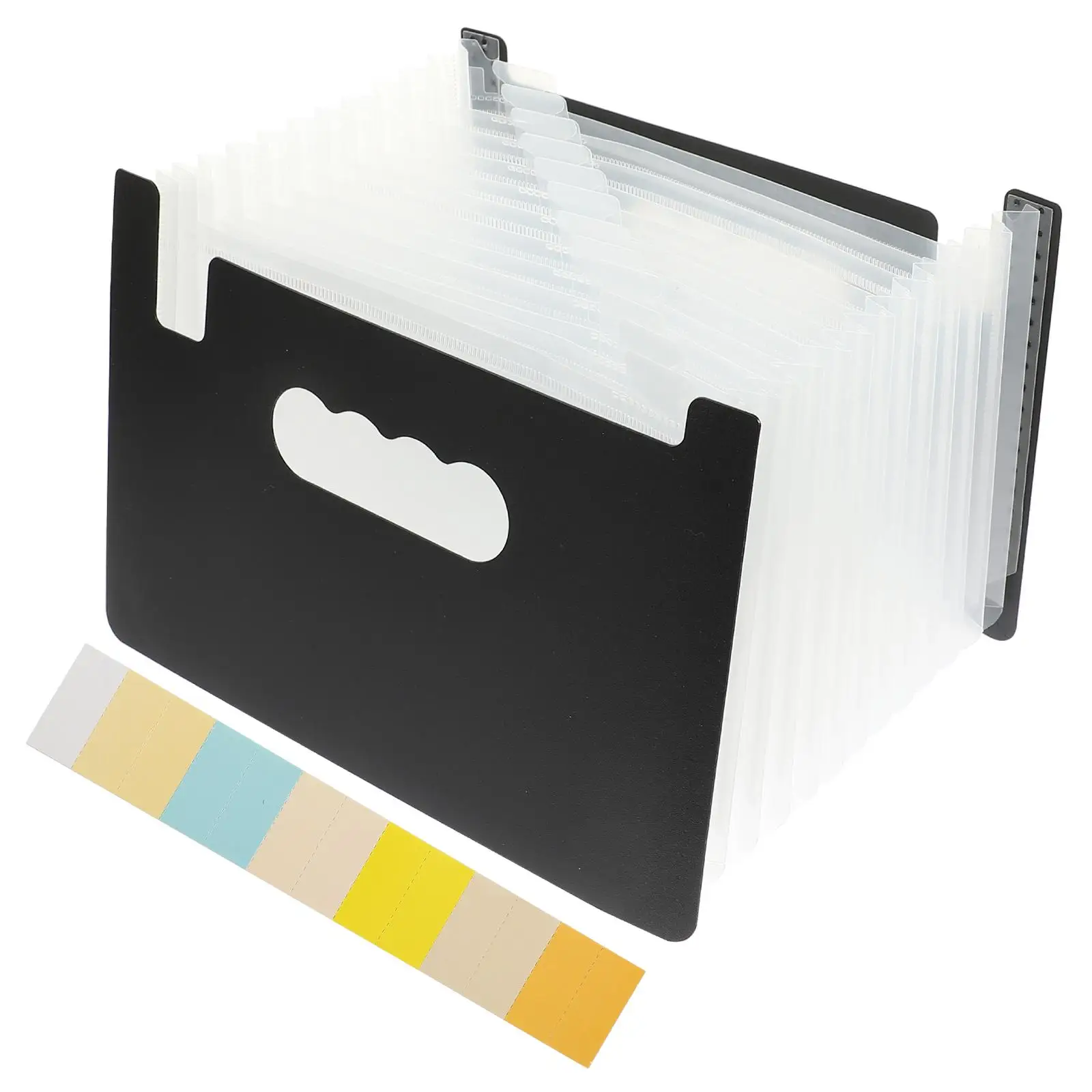 Teczka na dokumenty z materiału PP Możliwość rozbudowy Organizator dokumentów Biuro w domu Szkoła Uchwyt na paragony Przechowywanie kuponsów