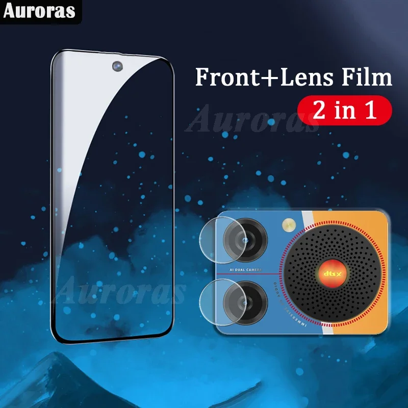 Auroras 2in1 Nubia Music Screen Protector Hydrogel Film Nubia Music Lens Protector