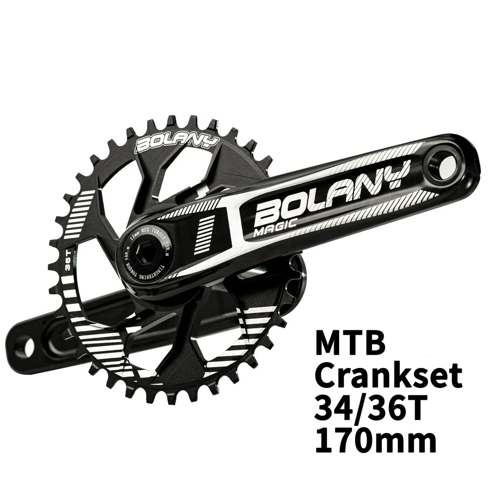 

Mountain Bike Chainwheel, 34T, 36T, GXP Direct Mount, Single Disc, 170mm, 8, 9, 10, 11, 12 Speed