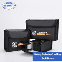 VOLODYMYR Lipo Battery Safe Bag Pocket for DJI Avata Protective Explosion-proof Battery Bags Storage Case for AVATA Drone