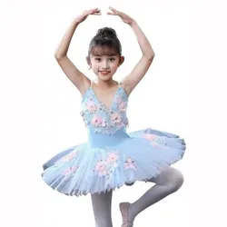 New Professional Ballet Skirt For Girls Kids Swan Lake Classical Ballet Tutu Costumes Corset Dance Leotard Women Dancing Wear
