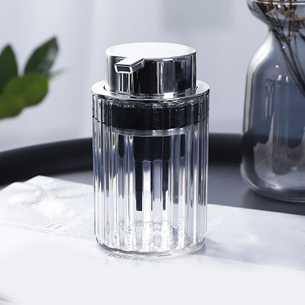 Transparent Glass Lotion Bottle Press Foaming Bottle For Shampoo Shower Gel Soap Dispenser Bathroom Accessories