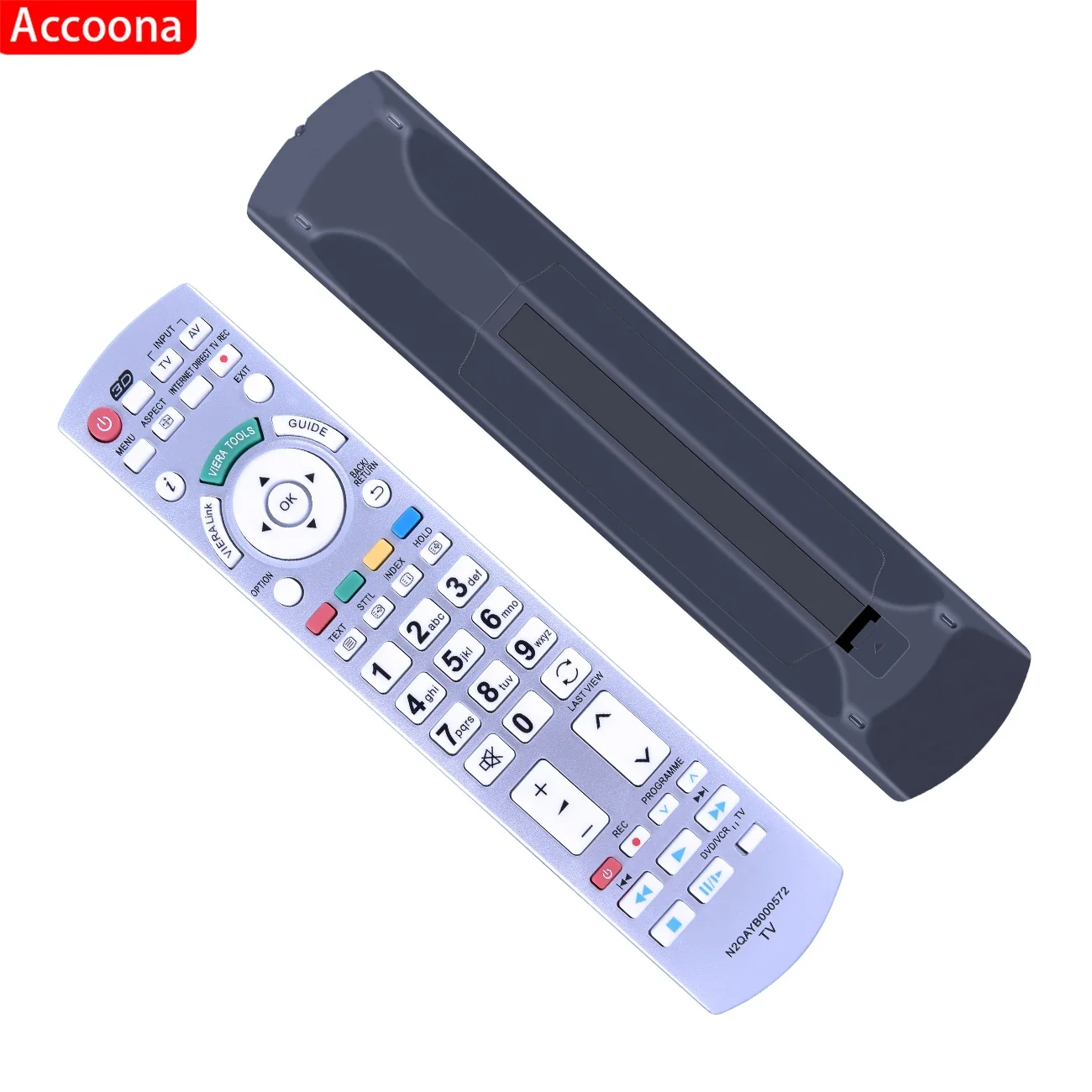 ACCOONA New N2QAYB000572 Remote Control Replace for Panasonic LCD LED Smart TV N2QAYB000504 N2QAYB000673 N2QAYB000785 TX-L37EW30