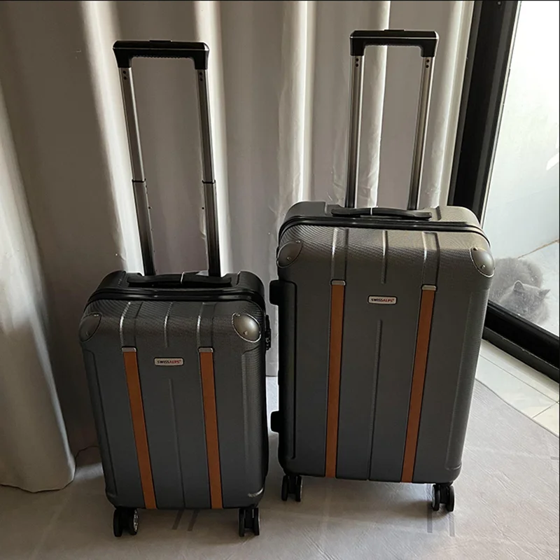 Luggage Men and women 20 scratch-resistant boarding case Retro Travel case 24 silent password trolley suitcase