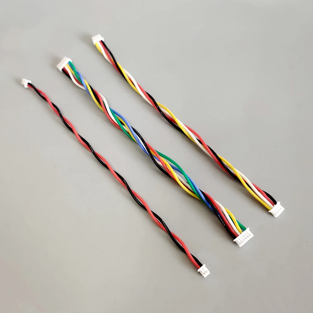 1Box Mini JST 1.25mm Connector Kit MX 1.25 Pitch 2/3/4/5/6/7/8/9/10 Pin Female Housing Pre-Crimped 28AWG Silicone Cables Wires