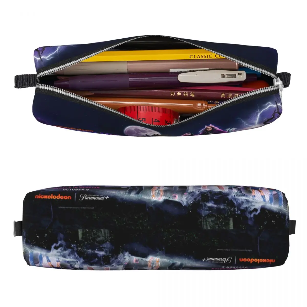 Imagem -03 - Moda Lápis Case Monstros Alta Bolsa de Lápis o Filme Legal Escola Lápis Cases Menina Menino Couro do Plutônio Design Papelaria Organizador