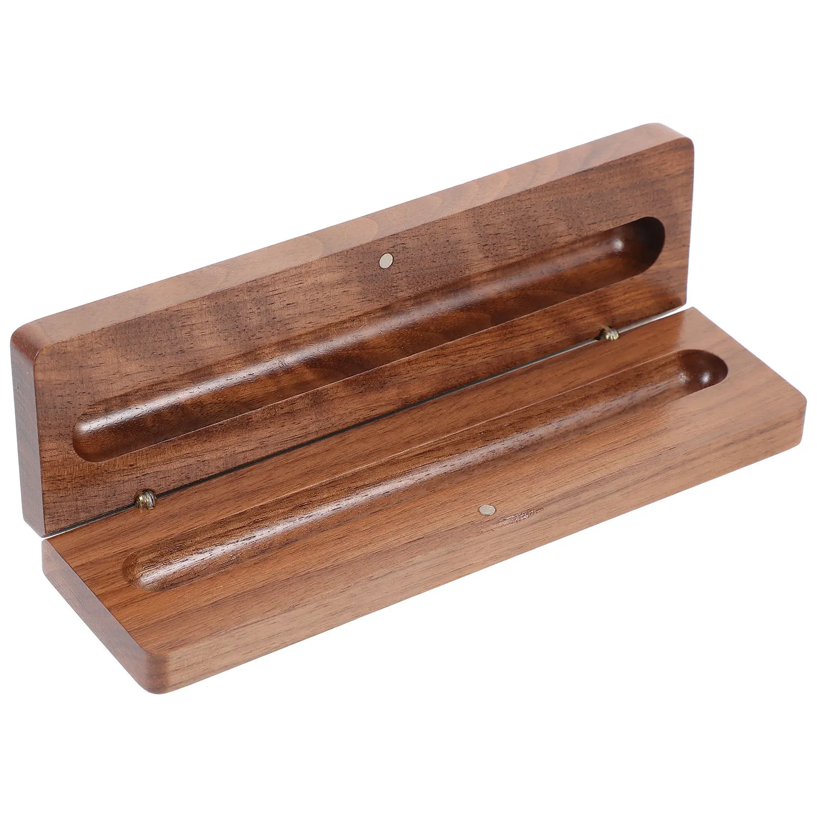 علبة عرض قلم واحد منظم خشبي صندوق هدايا للأقلام وأقلام الرصاص والقرطاسية وحامل عرض محمول #4