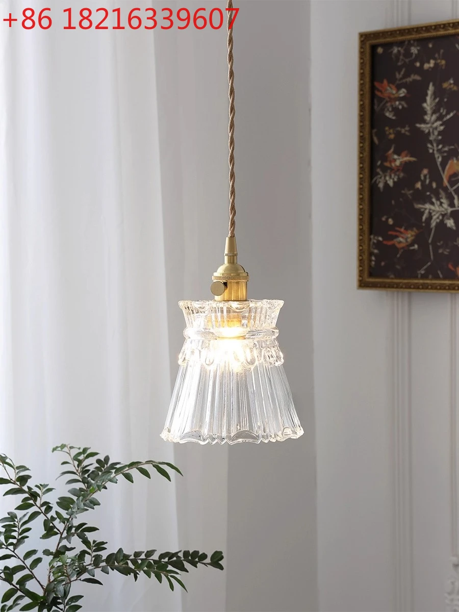 TAO Glass chandelier Nordic restaurant bar counter Bedroom B & B bedside balcony entrance bay window light