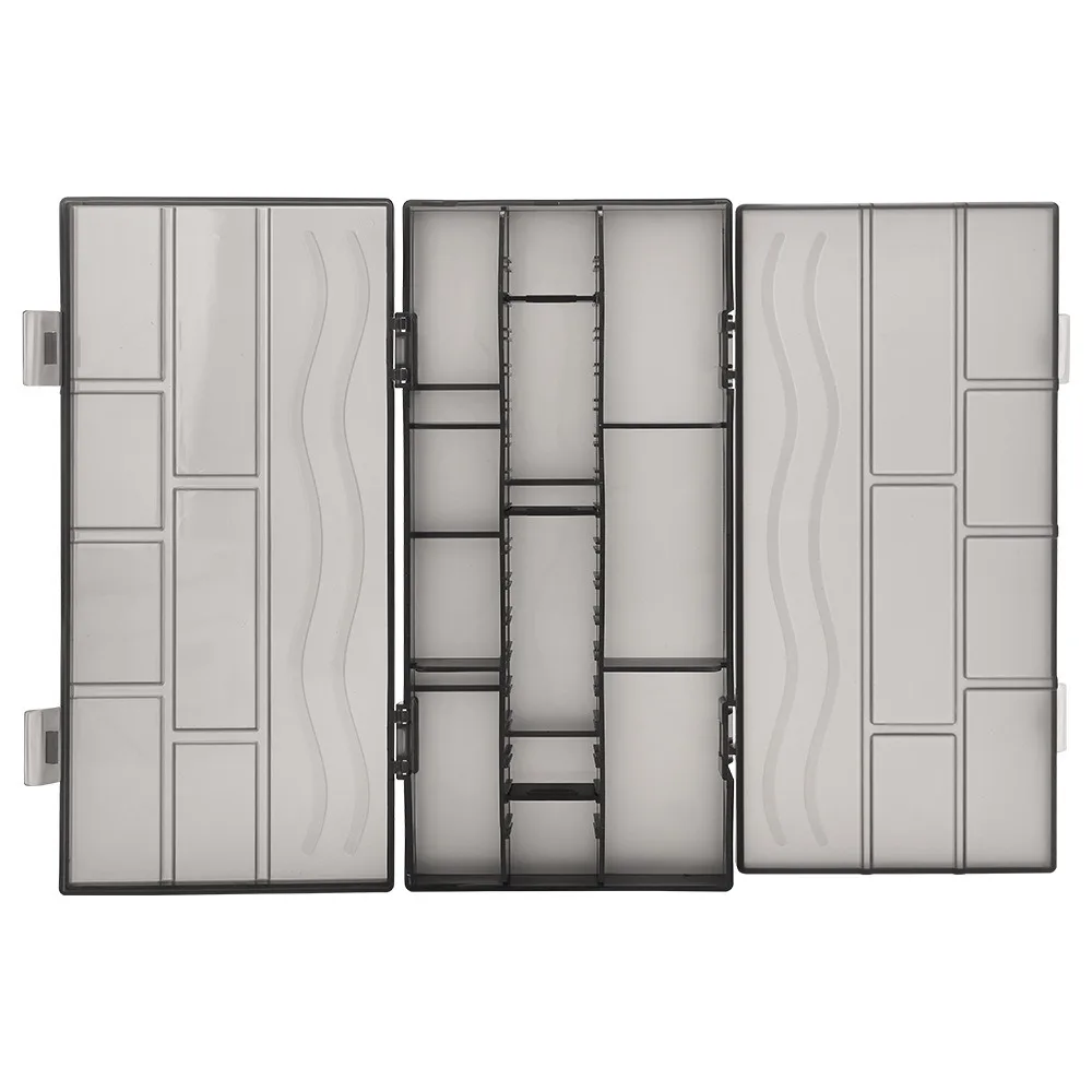 

Large Capacity Barber Tools Storage Box Space Saving Container Multi-grid Compartment Organizer Portable Adjustable