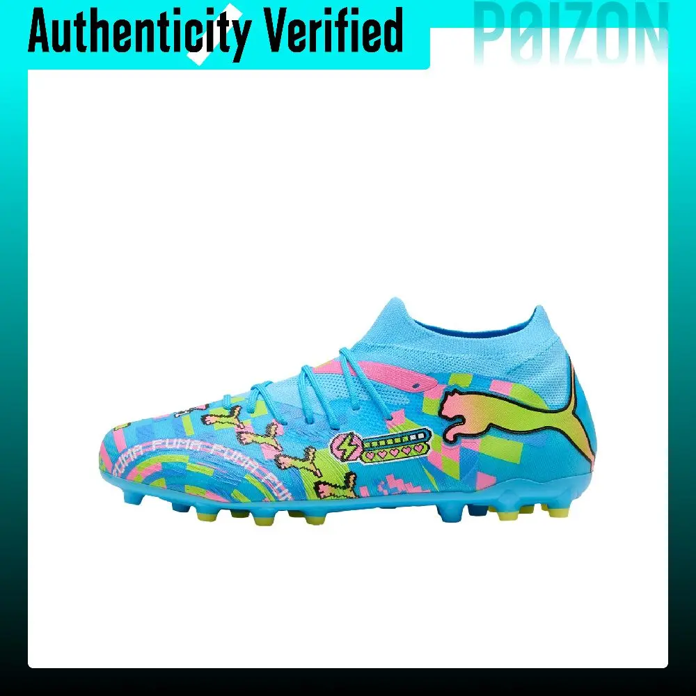 PUMA Future 9 Match Soccer Shoes Unisex Low-top Pink/Yellow 109215-01