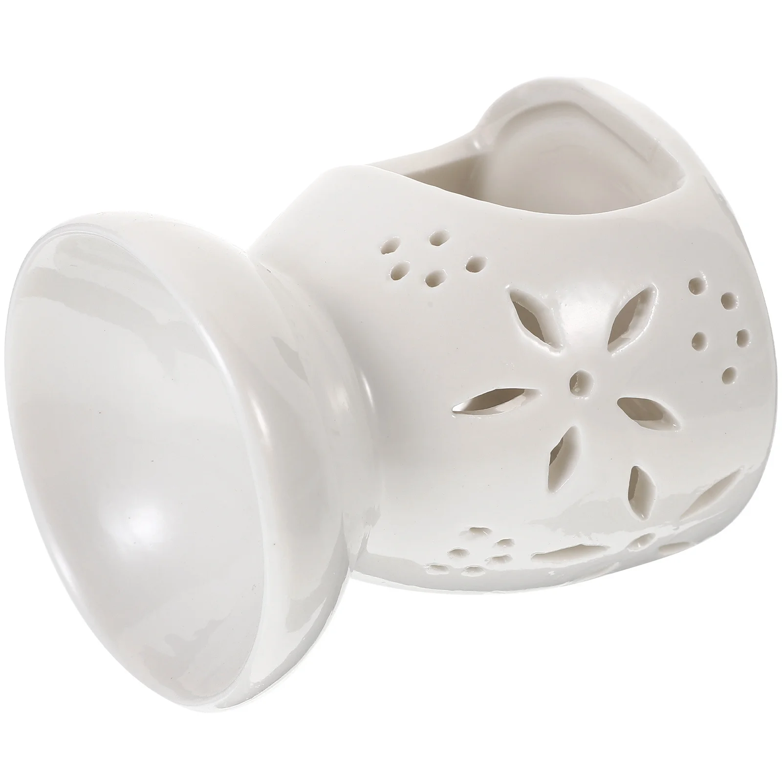 

Ceramic Aroma Burner Essential Oil Burner Hollowed Pattern Decorative Holder Aromatherapy Diffuser for Home Desktop