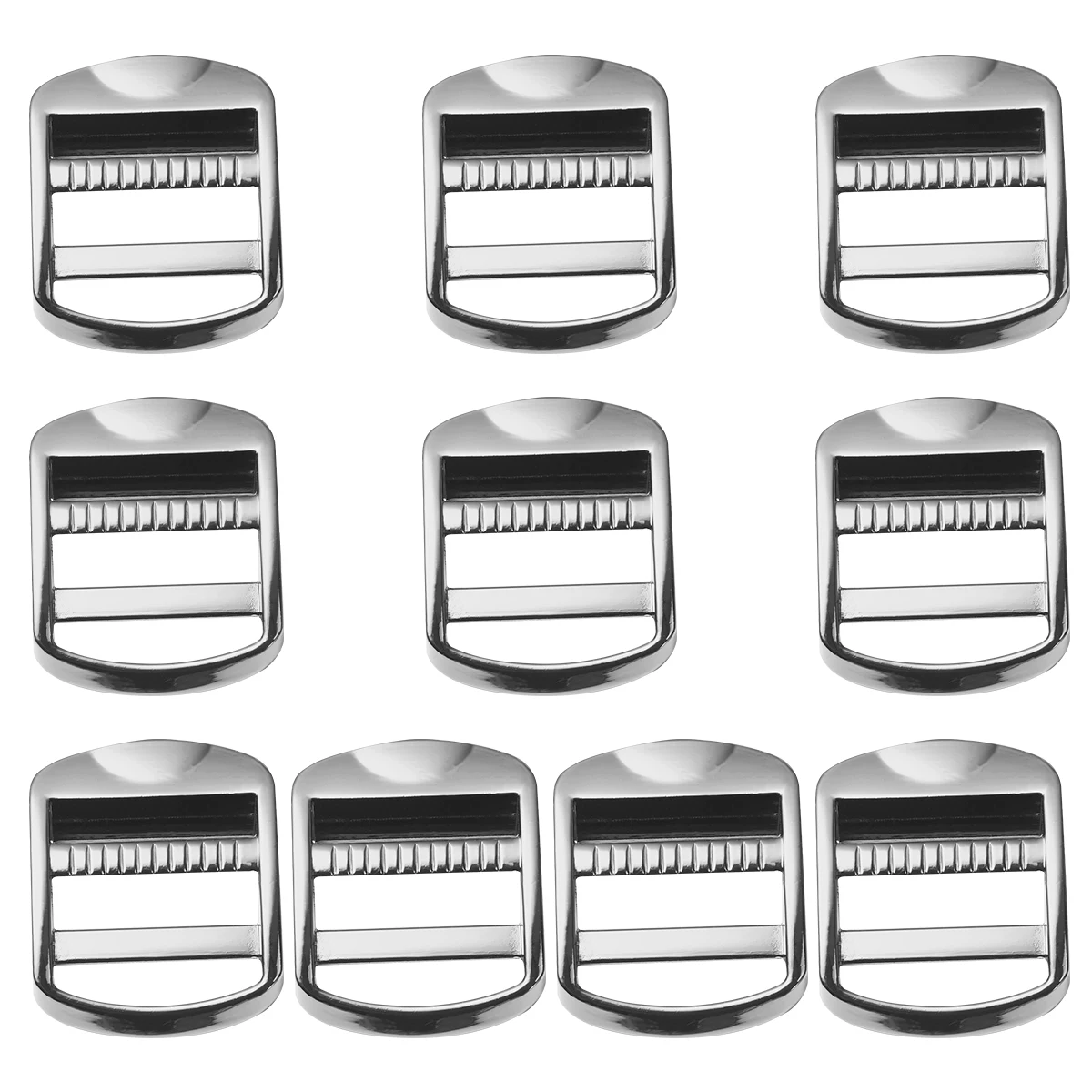 

10Pcs Roller Buckles for Length Adjust 24Mm Grey Metal Strap Slider Suitable Tote Handbag Collar Travel Suitcase Rustproof