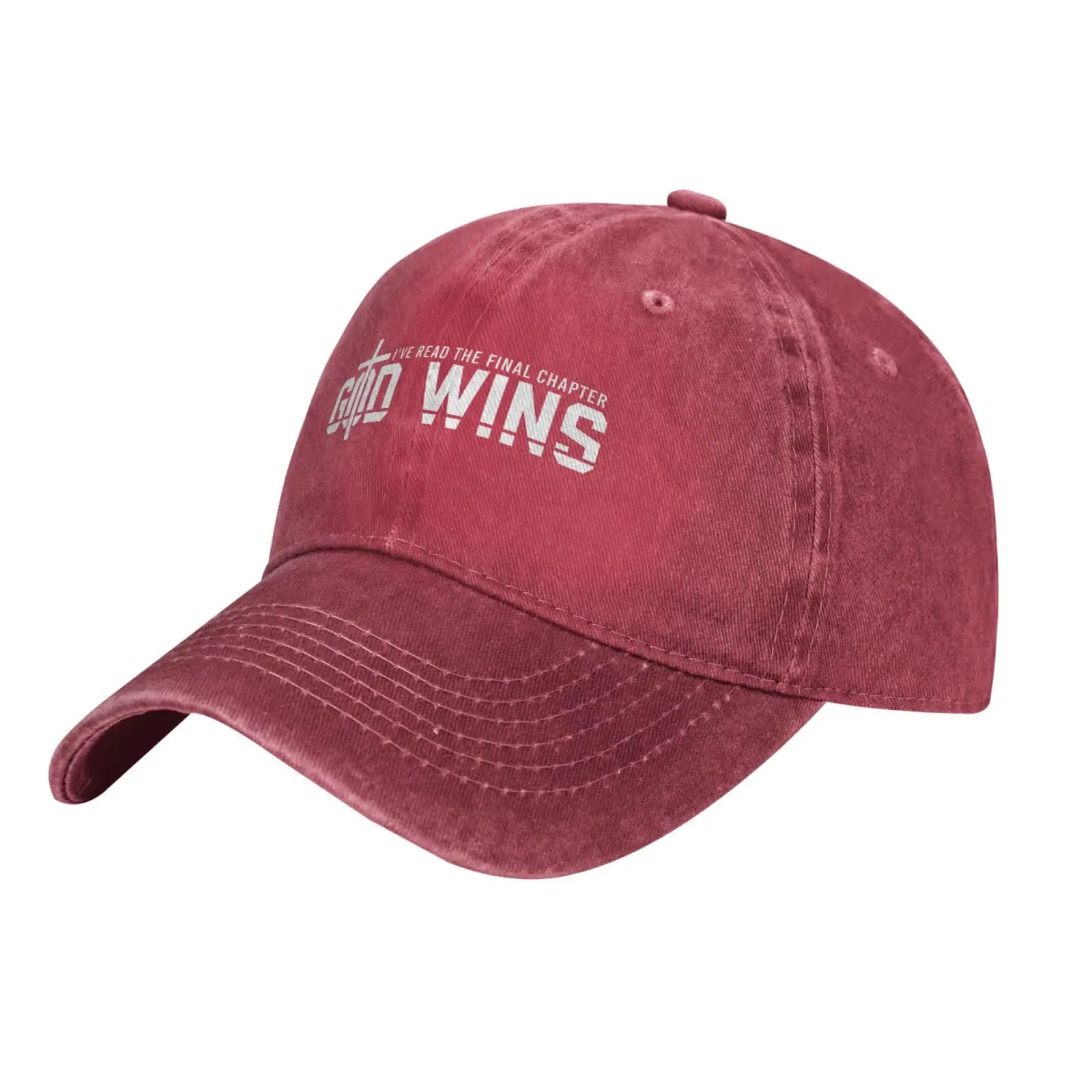 Cool Hat I've Read The Final Chapter God Wins Adjustable Vintage Cowboy Baseball Caps Women Men Gift Dad Hats Red