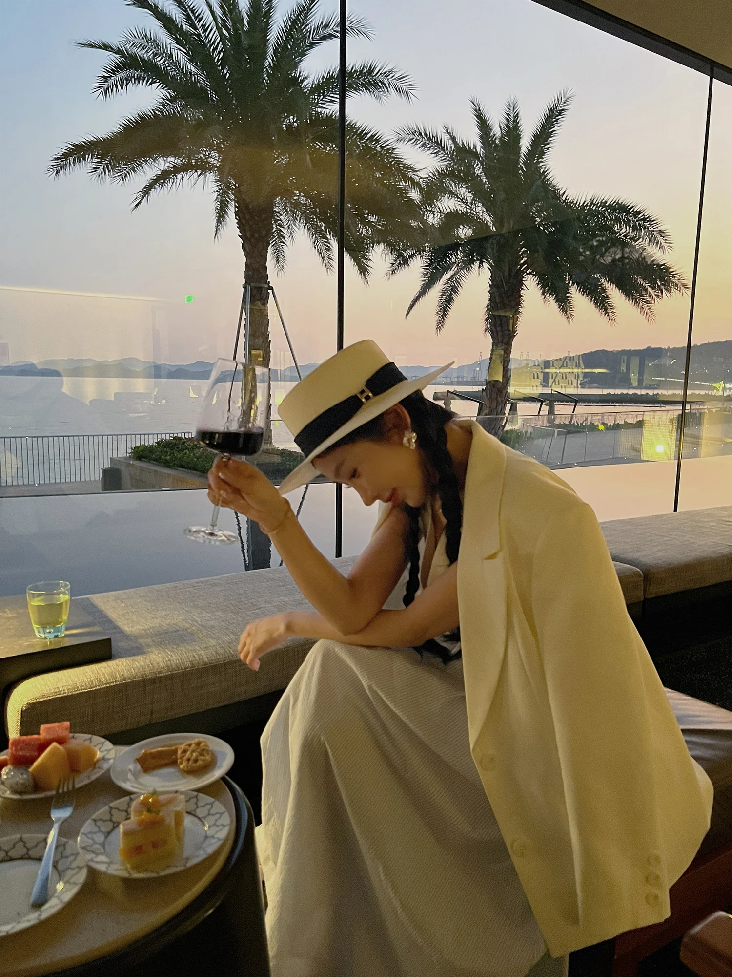 

LADIES FIRST Spring Versatile Single-Button Women's Suit Jaet Ele Lady Sle Casual Busin Daily Double-Button