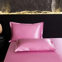 1pc Silky satin Pillow Protector, satin Pillowcase Protector Soft Comfortable Pillow Covers Standard Size