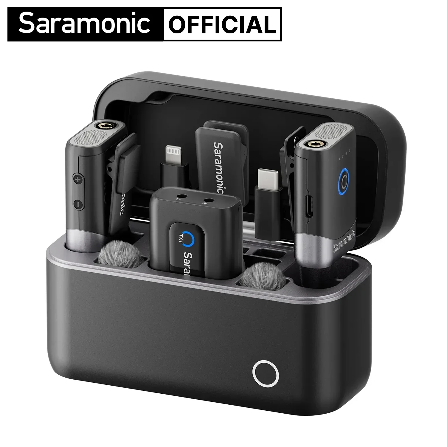 Беспроводной петличный микрофон Saramonic Mix для устройств iPhone 15/16 Type-C, зеркальные камеры Android, запись видео, потоковая передача видеоблога