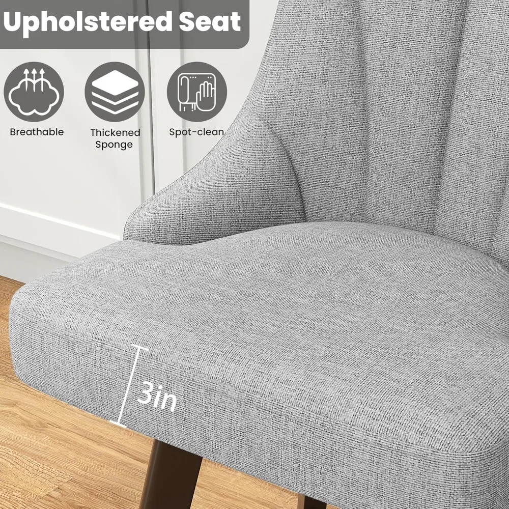 مقاعد بار مع ظهور، 24 مقعد بار بارتفاع عداد، مجموعة من 4 مقاعد للبار منجدة من القماش مع أرجل من الخشب الصلب.