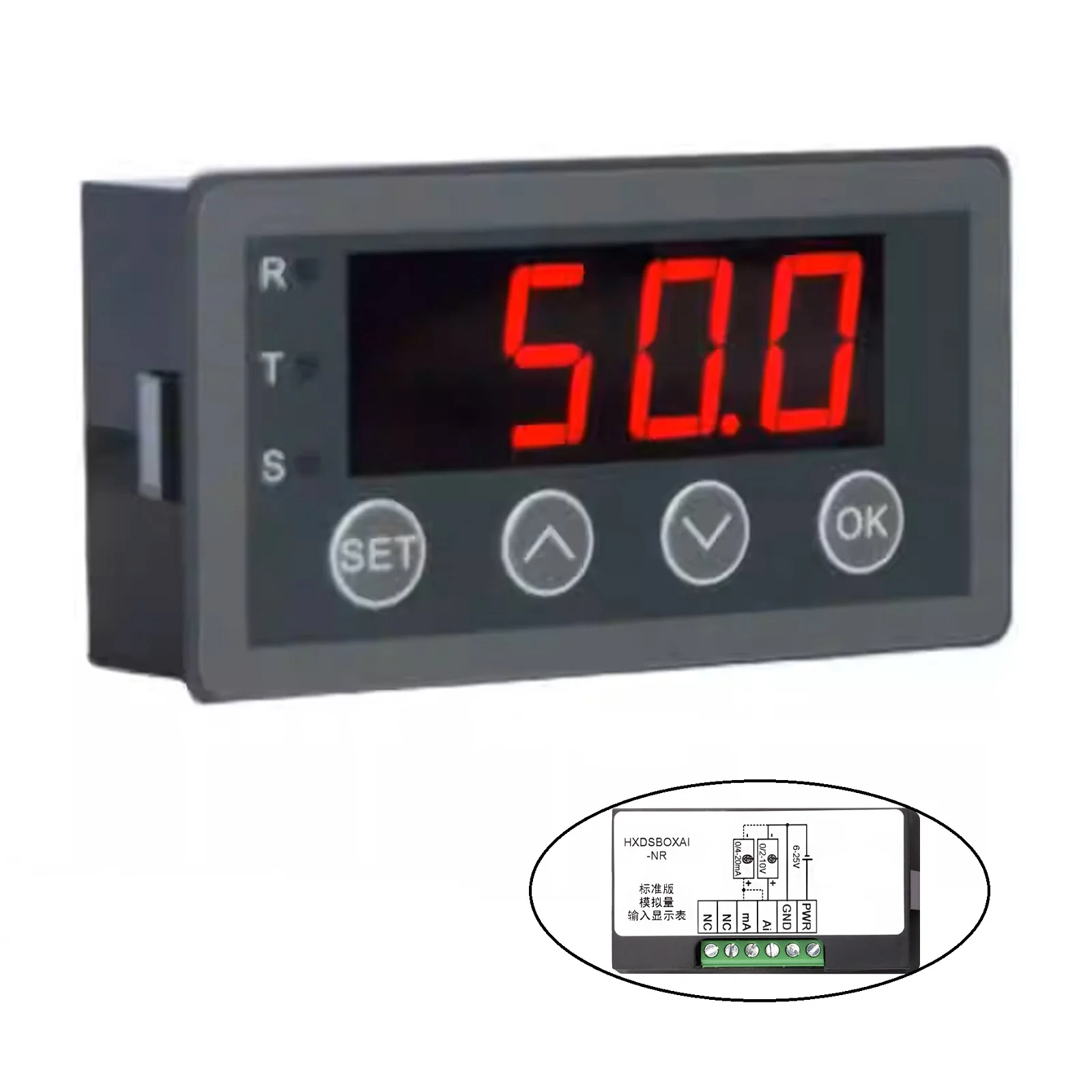 display-analogico-preto-com-faixa-de-exibicao-personalizavel-instrumento-de-medicao-e-testador-de-ferramentas