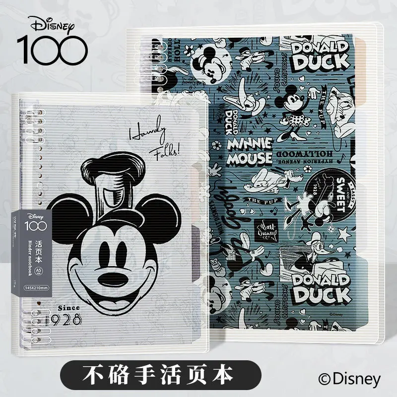 Disney limited edition new B5 loose leaf notebook, high-value A5 diary notebook, detachable chip replacement office supplies