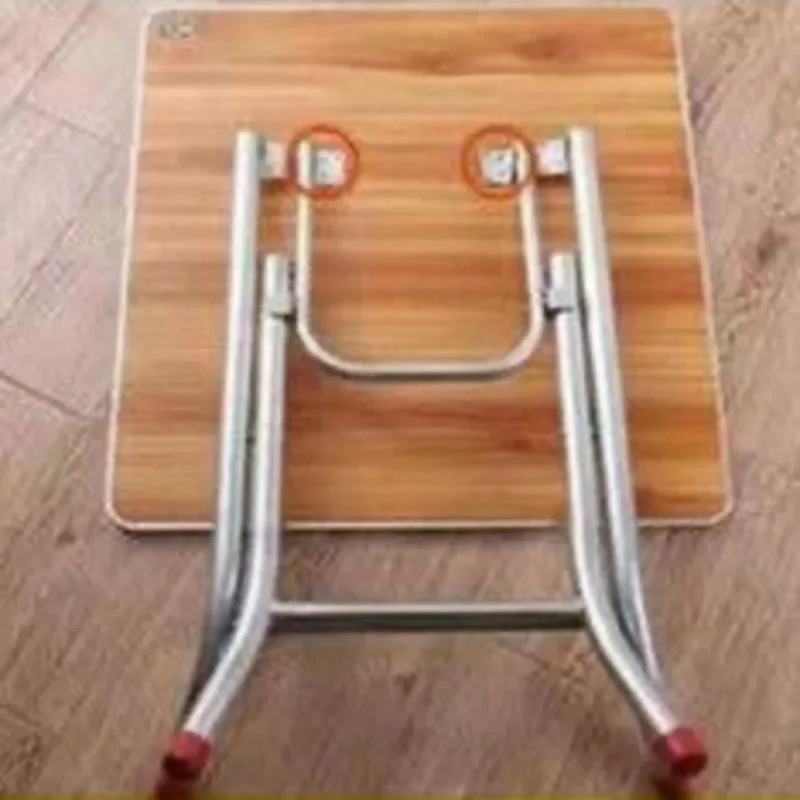 Stainless Steel Round Table Frames Foldable Dining Table Legs Thickened Galvanized Pipes New Anti-Slip Foot Pads  And Durable