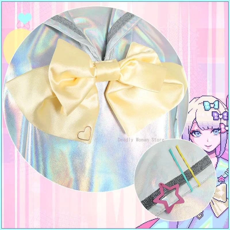 Costumi Cosplay Gioco NEEDY GIRL OVERDOSE KAngel Scarpe Cosplay Lolita Ragazze Bellissimo Laser JK Vestito Alla Marinara Uniforme Scolastica