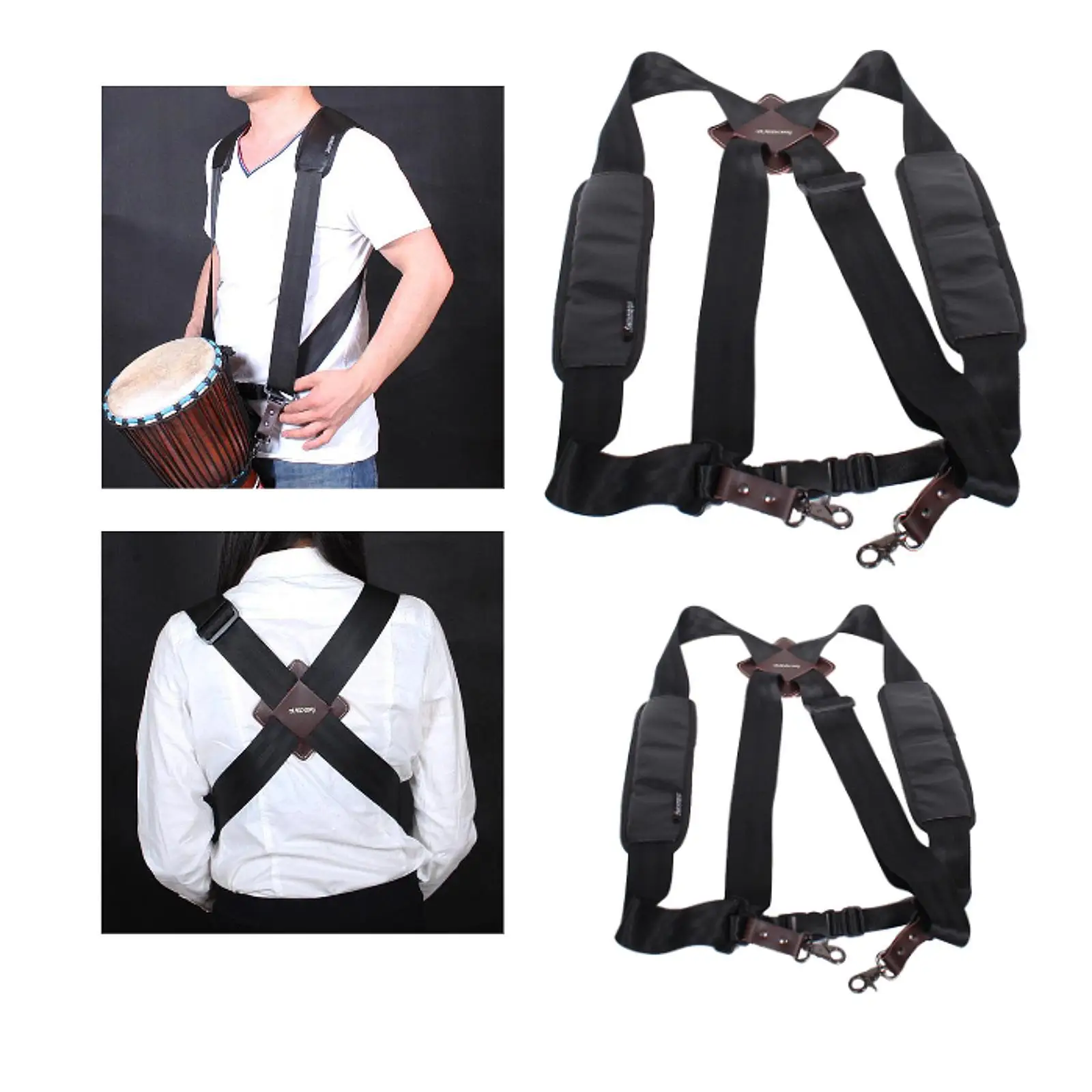 Drum Shoulder Strap Portable Widened Belt Backpack Bag for Acoustic Drum Box Accessories Durable